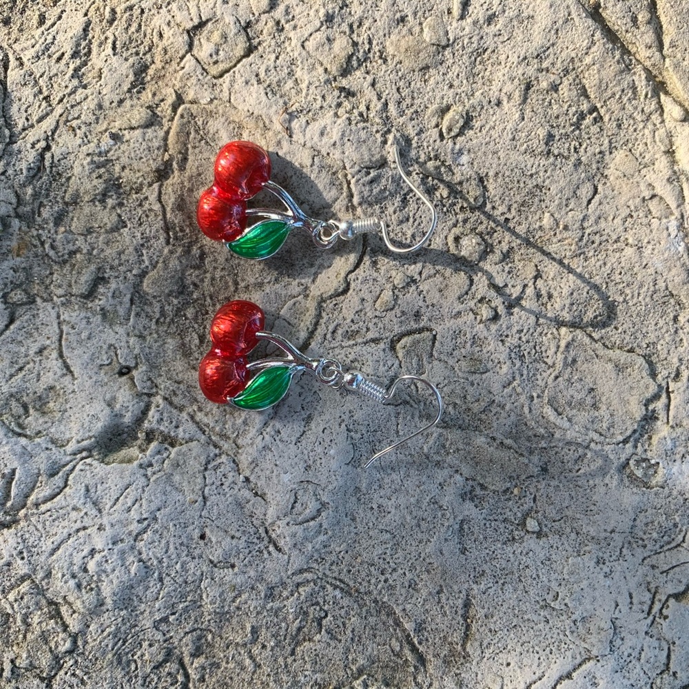 cherry earrings - Picture 3 of 4